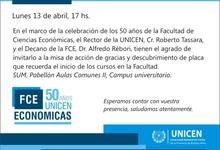 50 AÑOS DE CIENCIAS ECONOMCIAS