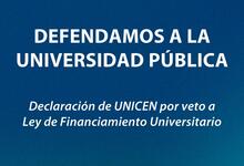 Declaración tras nuevo veto a la Ley de Financiamiento Universitario