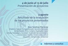 1ra. Convocatoria Anual para Proyectos de Extensión