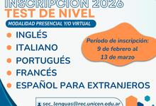 Inscripción en los cursos presenciales y a distancia de inglés, portugués, francés e italiano