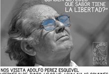 El Premio Nobel de la Paz Pérez Esquivel Visita la ENAPE