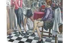 Intenso trabajo de artistas para el XIII Salón de Pintura Arte Tango