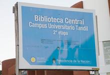 Siguen las obras en la Biblioteca de la Unicen en el campus universitario