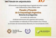 Destacadas conferencias por los 10 años del Doctorado en Arqueología