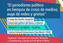 "El periodismo en tiempos de crisis de medios, auge de redes y grietas"